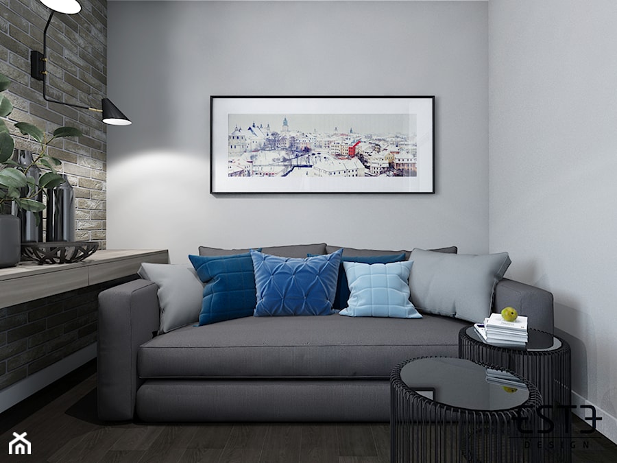 Pokój gościnny - Biała sypialnia, styl nowoczesny - zdjęcie od Este Design