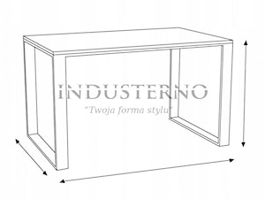 Szkic stołu industrialnego - zdjęcie od INDUSTERNO meble industrialne na wymiar i pod kolor