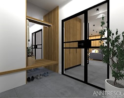 Przedpokój 12m2 styl nowoczesny - dom - zdjęcie od ANNTRESOLA Pracownia Wnętrz - Homebook
