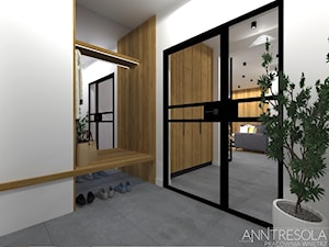 Przedpokój 12m2 styl nowoczesny - dom - zdjęcie od ANNTRESOLA Pracownia Wnętrz