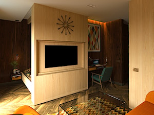 MID-CENTURY MODERN KAWALERKA - Średni salon, styl nowoczesny - zdjęcie od SQUARE interiors