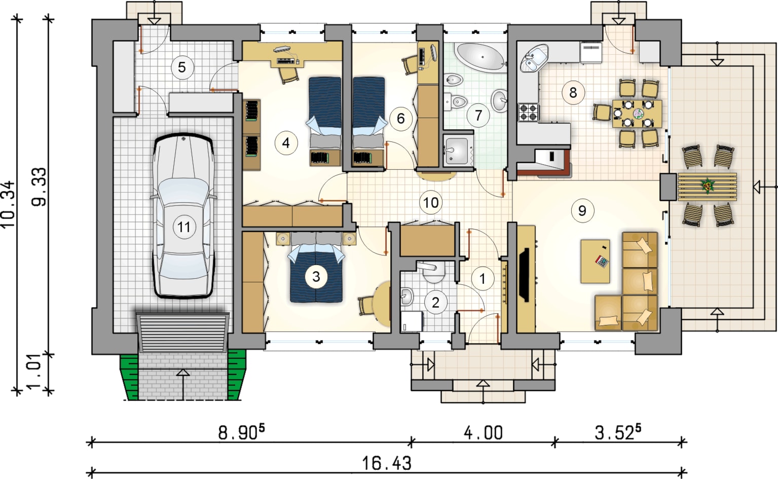 Viva - Rzut parteru - zdjęcie od Studio Atrium - Homebook