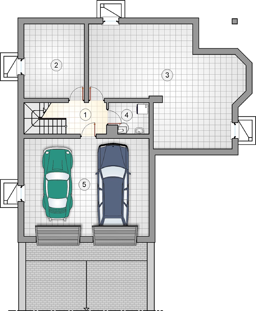 Gustaw - Rzut piwnicy - zdjęcie od Studio Atrium