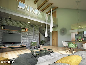 Pelikan XI - Pokój dzienny - Wizualizacja - zdjęcie od Studio Atrium