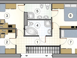 Bruno - Rzut piętra - zdjęcie od Studio Atrium