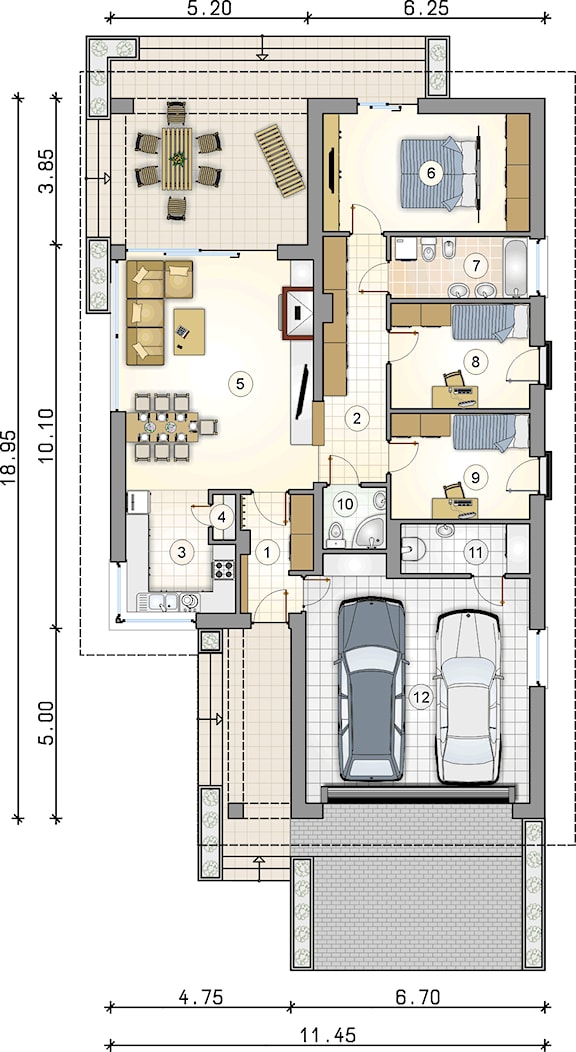 Pliszka III - Rzut parteru - zdjęcie od Studio Atrium - Homebook