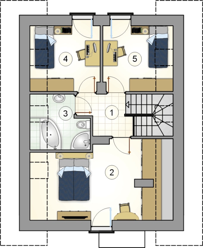 Felix III - Rzut poddasza - zdjęcie od Studio Atrium