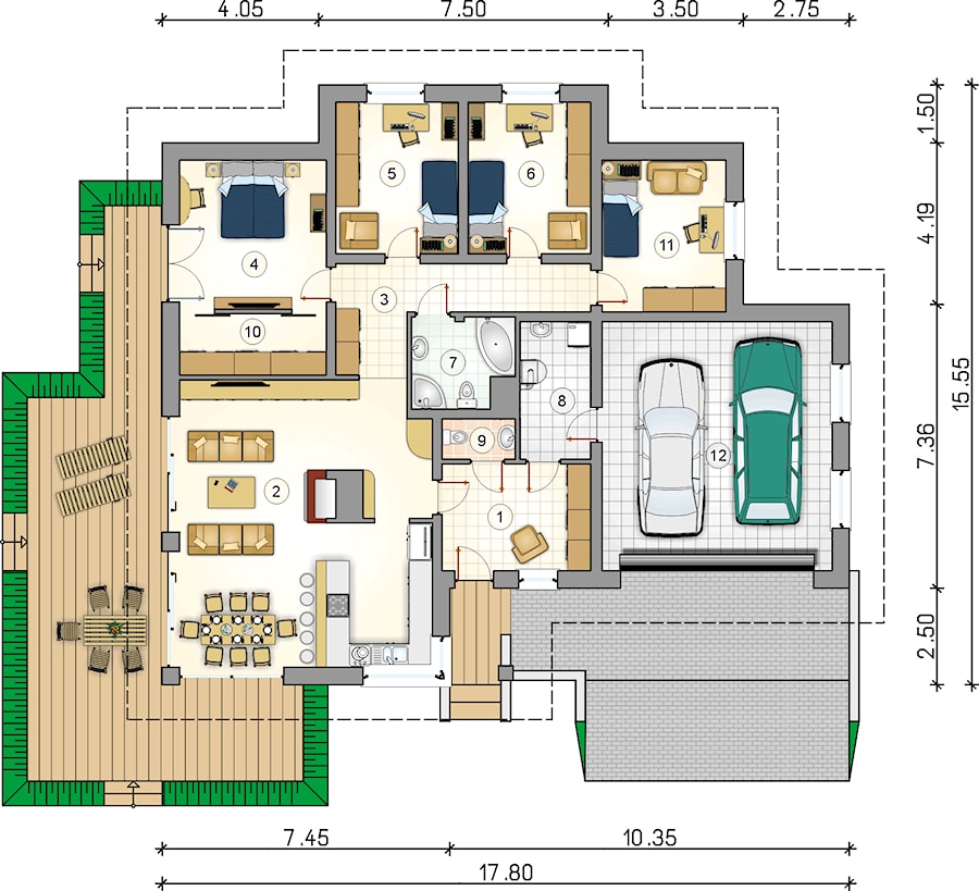 Saturn IV - Rzut parteru - zdjęcie od Studio Atrium