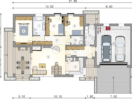 Aranżacje wnętrz - Domy: Kos VIII - Rzut parteru - Studio Atrium. Przeglądaj, dodawaj i zapisuj najlepsze zdjęcia, pomysły i inspiracje designerskie. W bazie mamy już prawie milion fotografii!