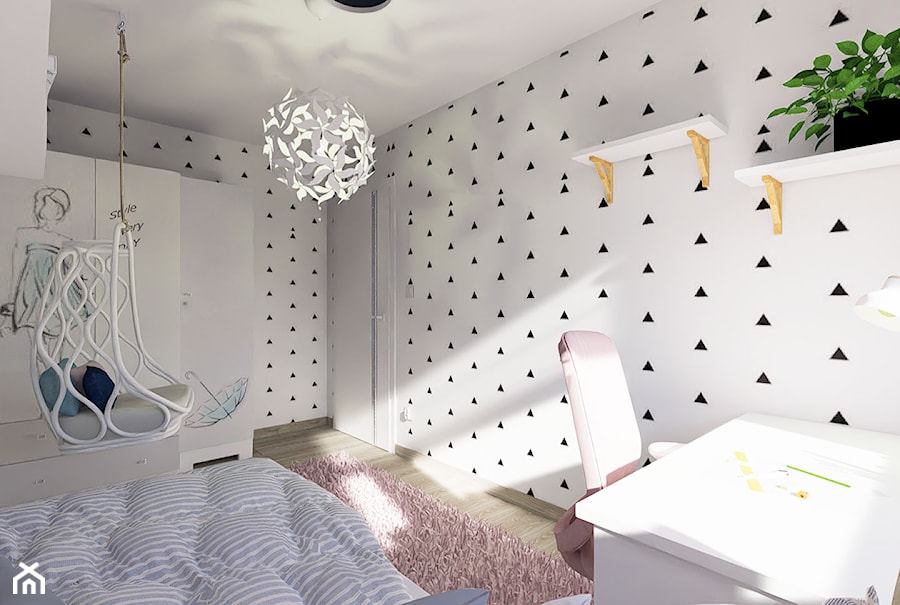 Mieszkanie dla rodziny z dziećmi - Pokój dziecka, styl skandynawski - zdjęcie od Studio Magda Projektuje