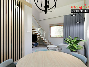 Mieszkanie z antresolą - Salon, styl nowoczesny - zdjęcie od Studio Magda Projektuje