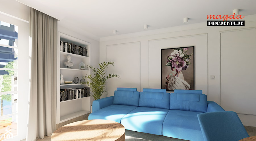 Mieszkanie z nutą stylu klasycznego w wersji nowoczesnej - Salon, styl tradycyjny - zdjęcie od Studio Magda Projektuje