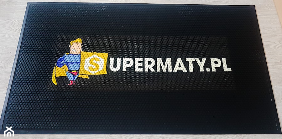 Mata gumowa z logo - zdjęcie od supermaty.pl