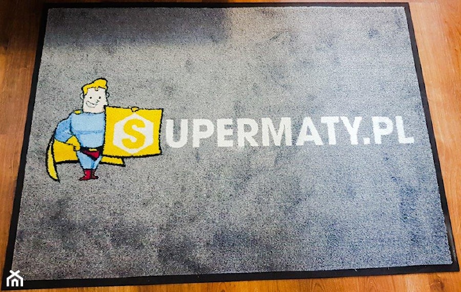 Mata z logo firmy - zdjęcie od supermaty.pl