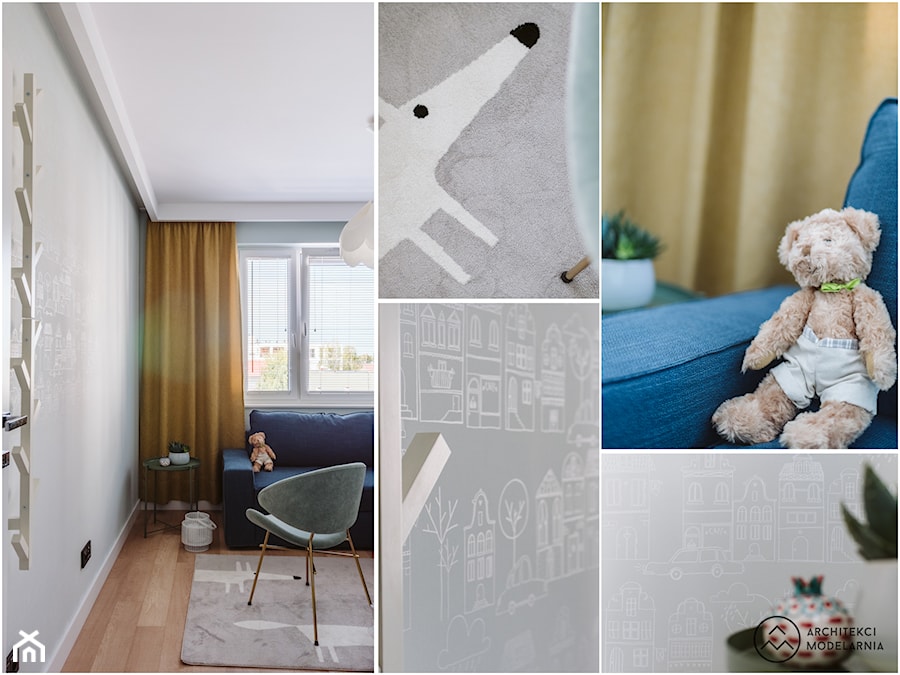 Mieszkanie Gdańsk M.G. - Pokój dziecka, styl nowoczesny - zdjęcie od Architekci Modelarnia
