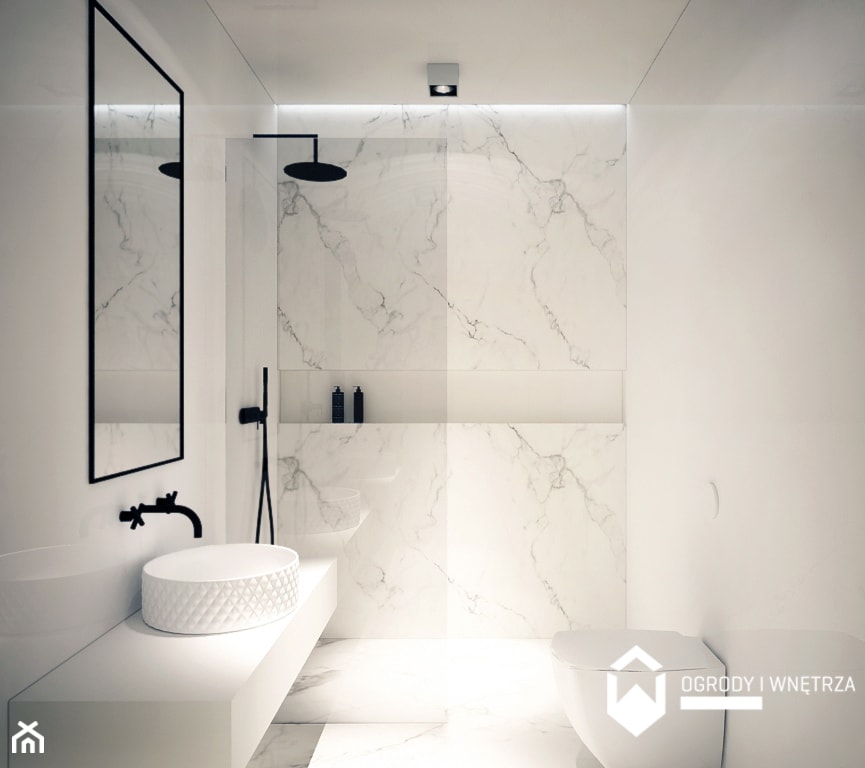 Łazienka, styl minimalistyczny - zdjęcie od KAROLINA POPIEL - ARCHITEKTURA WNĘTRZ