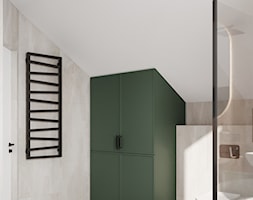 łazienka z zielonym akcentem - Łazienka, styl nowoczesny - zdjęcie od KAROLINA POPIEL - ARCHITEKTURA WNĘTRZ - Homebook