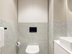 Mała łazienka z WC - zdjęcie od KAROLINA POPIEL - ARCHITEKTURA WNĘTRZ