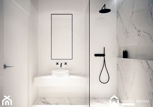 Łazienka, styl minimalistyczny - zdjęcie od KAROLINA POPIEL - ARCHITEKTURA WNĘTRZ