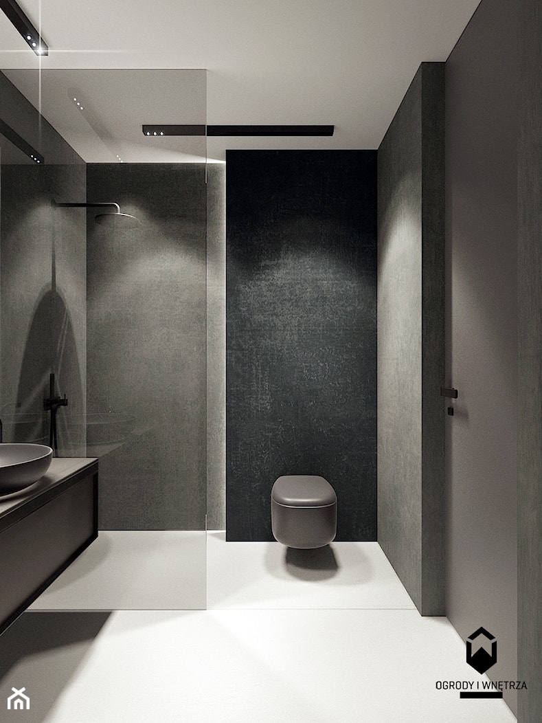Minimalistyczna łazienka - Łazienka, styl minimalistyczny - zdjęcie od KAROLINA POPIEL - ARCHITEKTURA WNĘTRZ - Homebook