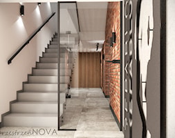 Przestrzeń biurowa firmy Repablo - Duże białe szare biuro, styl industrialny - zdjęcie od przestrzeńNOVA - Homebook