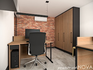 Przestrzeń biurowa firmy Repablo - Średnie białe biuro, styl industrialny - zdjęcie od przestrzeńNOVA
