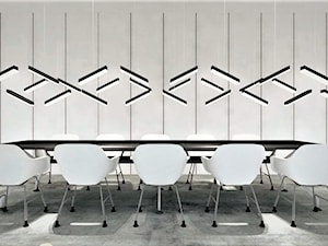 Projekt biura - Średnie białe biuro, styl minimalistyczny - zdjęcie od WKWADRAT - PRACOWNIA ARANŻACJI WNĘTRZ