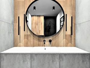 Łazienka w apartamencie na wynajem - Łazienka, styl industrialny - zdjęcie od WKWADRAT - PRACOWNIA ARANŻACJI WNĘTRZ
