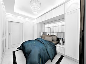 Sypialnia w stylu glamour - Sypialnia, styl glamour - zdjęcie od WKWADRAT - PRACOWNIA ARANŻACJI WNĘTRZ