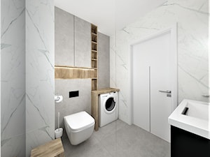 Łazienka - Średnia bez okna z pralką / suszarką łazienka, styl nowoczesny - zdjęcie od WKWADRAT - PRACOWNIA ARANŻACJI WNĘTRZ