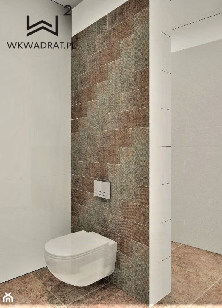 Łazienki Oasis, Rewal - Łazienka, styl minimalistyczny - zdjęcie od WKWADRAT - PRACOWNIA ARANŻACJI WNĘTRZ