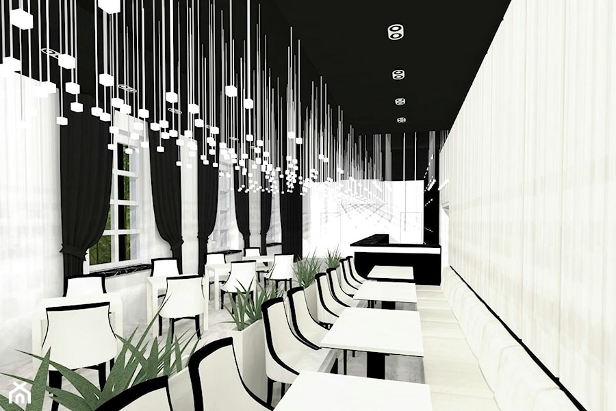 Restauracja hotelowa - Wnętrza publiczne, styl minimalistyczny - zdjęcie od WKWADRAT - PRACOWNIA ARANŻACJI WNĘTRZ