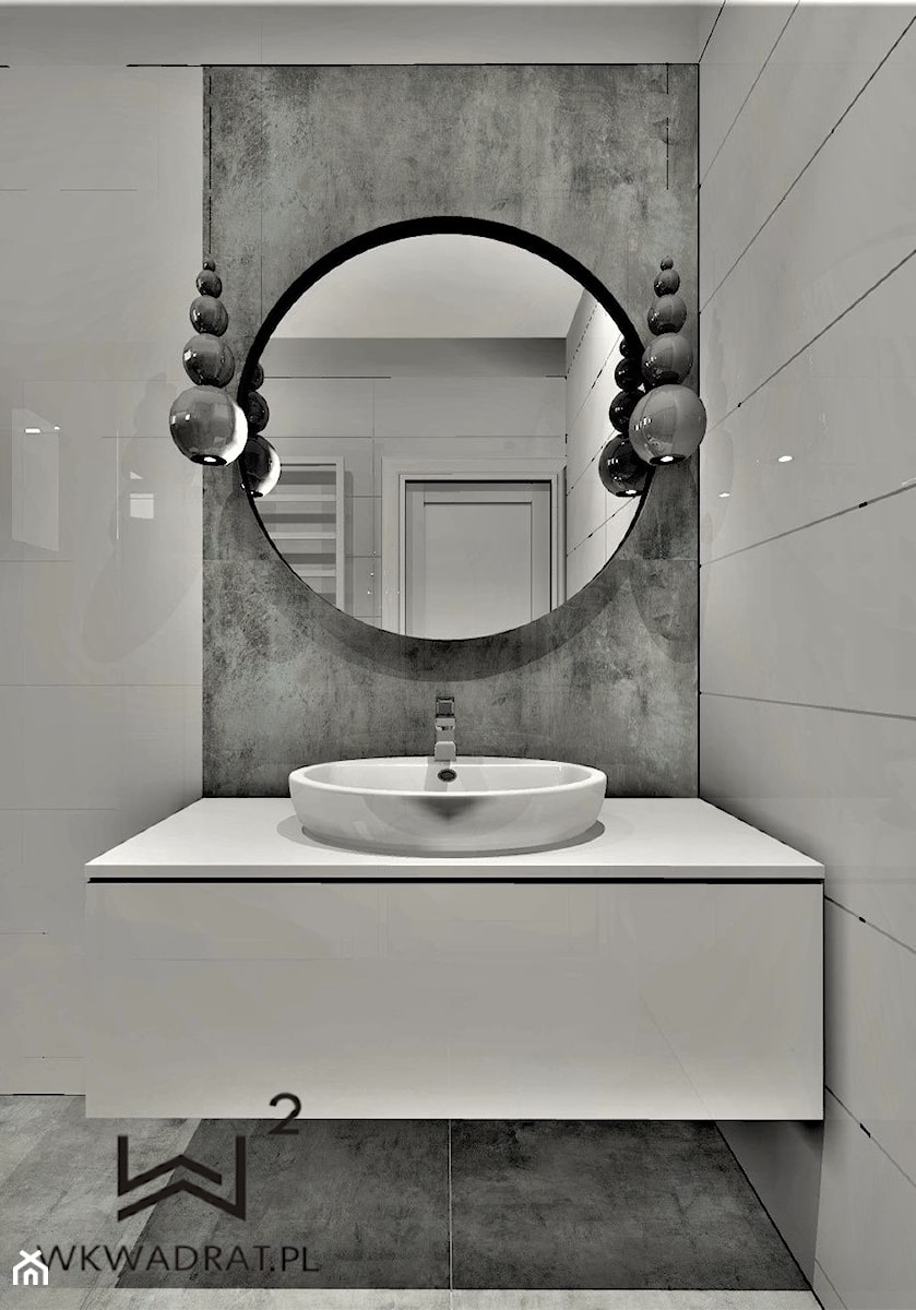 Łazienka gościnna - Łazienka, styl nowoczesny - zdjęcie od WKWADRAT - PRACOWNIA ARANŻACJI WNĘTRZ