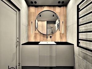 Łazienka w apartamencie na wynajem - Łazienka, styl rustykalny - zdjęcie od WKWADRAT - PRACOWNIA ARANŻACJI WNĘTRZ