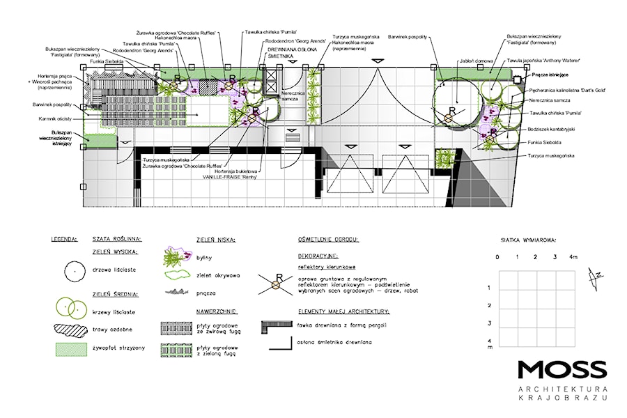 Przedogródek miejski w Krakowie - Ogród, styl minimalistyczny - zdjęcie od MOSS Architektura krajobrazu