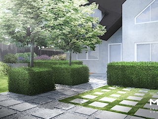 Mały ogród nowoczesny