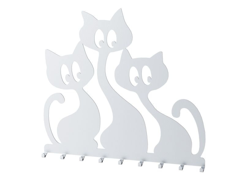 Wieszak ścienny Cats (biały) - zdjęcie od KIZO Design • Meble Nowoczesnych Wnętrz! - Homebook