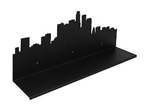 Półka ścienna Los Angeles (czarna) - zdjęcie od KIZO Design • Meble Nowoczesnych Wnętrz!