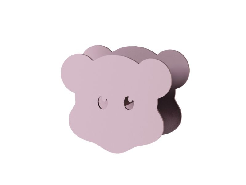 Wieszak ścienny Teddy Bear (różowy) - zdjęcie od KIZO Design • Meble Nowoczesnych Wnętrz! - Homebook