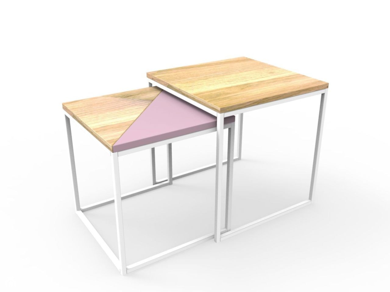 Zestaw stolików Bambino (biały) - zdjęcie od KIZO Design • Meble Nowoczesnych Wnętrz! - Homebook