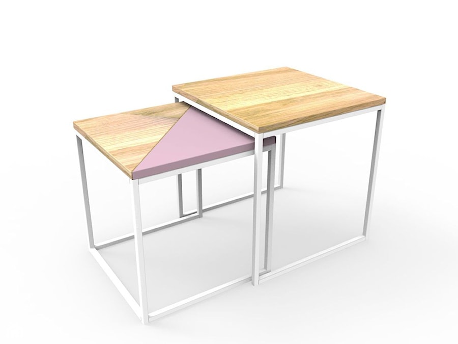 Zestaw stolików Bambino (biały) - zdjęcie od KIZO Design • Meble Nowoczesnych Wnętrz!