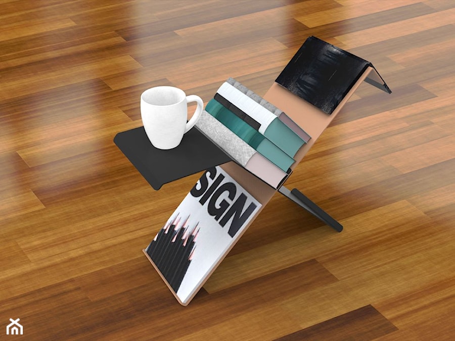 Stolik kawowy X-Books (miedziany) - zdjęcie od KIZO Design • Meble Nowoczesnych Wnętrz!