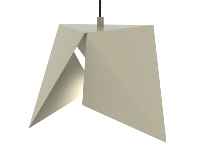 Lampa wisząca Origami duża (chrome) - zdjęcie od KIZO Design • Meble Nowoczesnych Wnętrz! - Homebook