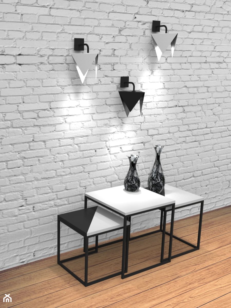 Lampa kinkiet Origami (biały, czarny) Stolik kawowy Origami (classic) - zdjęcie od KIZO Design • Meble Nowoczesnych Wnętrz!