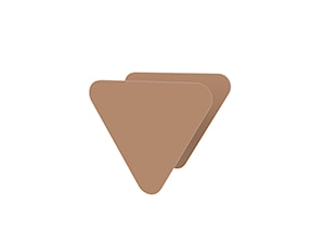 Wieszak ścienny Triangle (copper) - zdjęcie od KIZO Design • Meble Nowoczesnych Wnętrz!