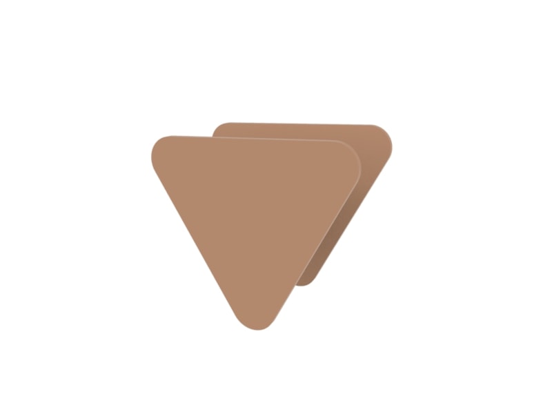 Wieszak ścienny Triangle (copper) - zdjęcie od KIZO Design • Meble Nowoczesnych Wnętrz! - Homebook