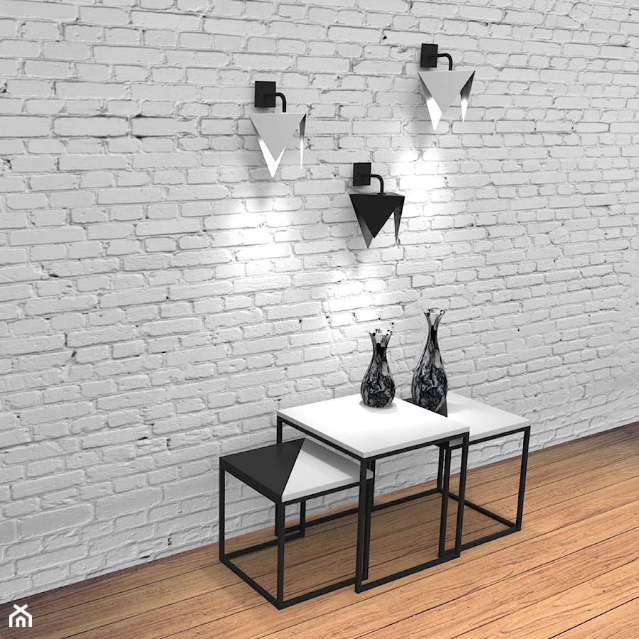 Lampy wiszące Origami + Stoliki Origami (potrójny classic) - zdjęcie od KIZO Design • Meble Nowoczesnych Wnętrz!