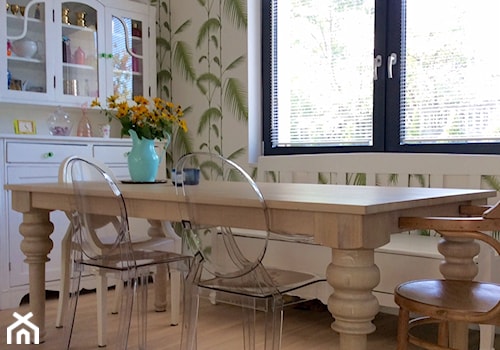 Stół bielony dąb w stylu Glamour - zdjęcie od Producent mebli z litego drewna dębowego, bukowego