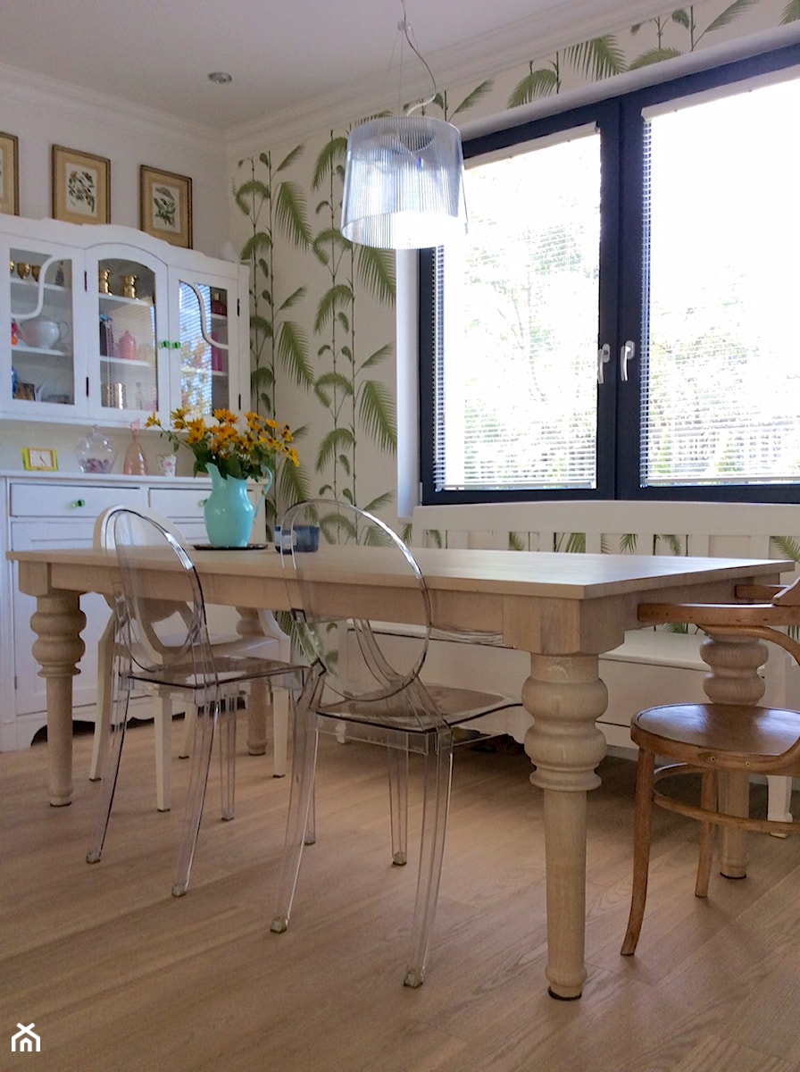 Stół bielony dąb w stylu Glamour - zdjęcie od Producent mebli z litego drewna dębowego, bukowego