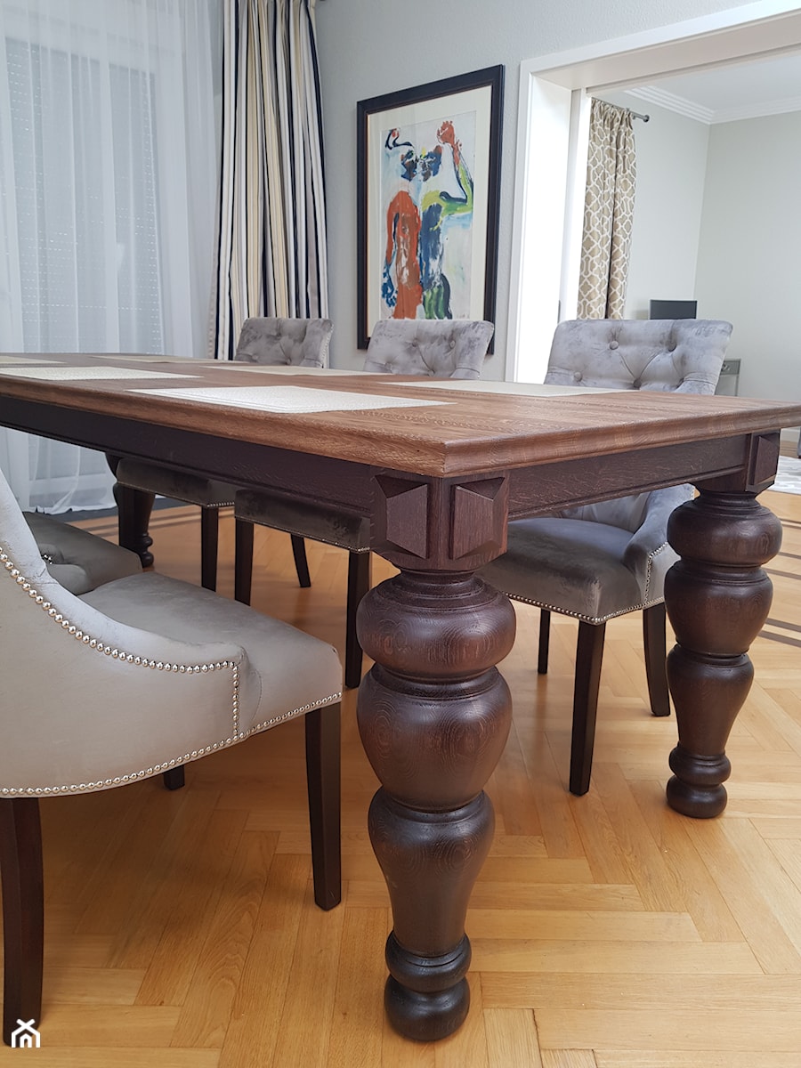 stół dębowy glamour - zdjęcie od Producent mebli z litego drewna dębowego, bukowego